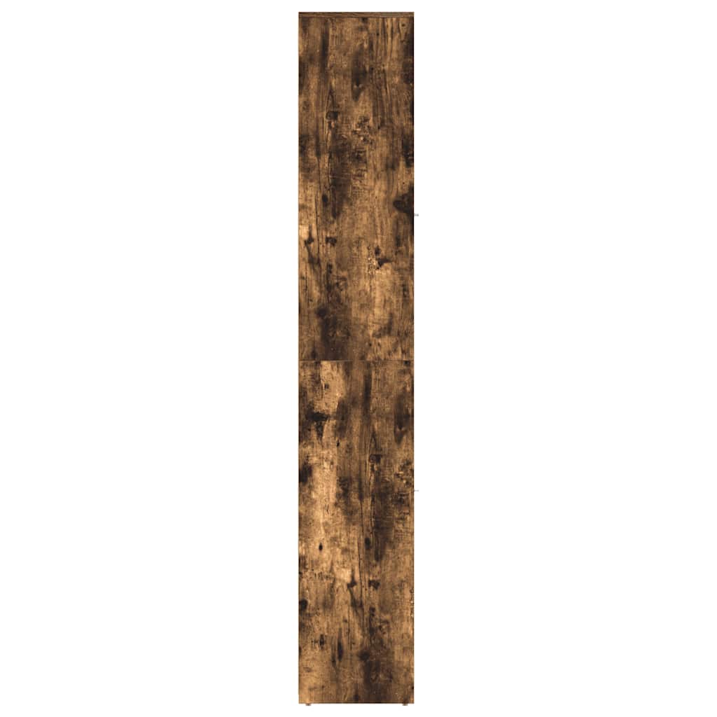 Baderomsskap røkt eik 30x30x183,5 cm konstruert tre