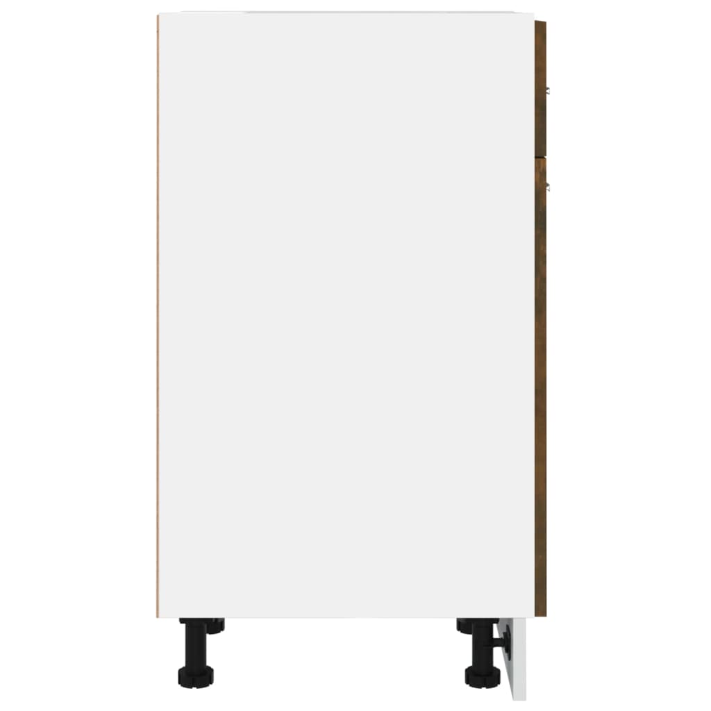 Underskap med skuff Lyon røkt eik 30x46x81,5 cm konstruert tre