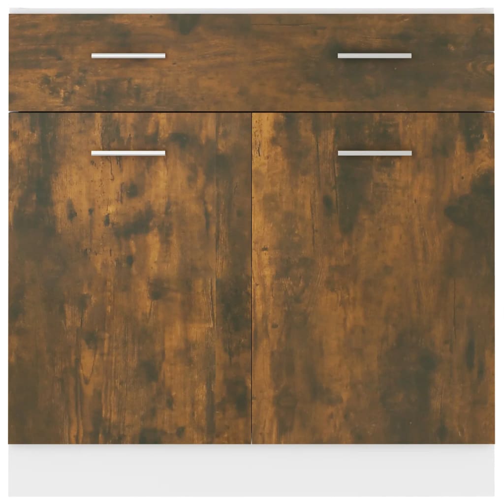 Underskap med skuff Lyon røkt eik 80x46x81,5 cm konstruert tre