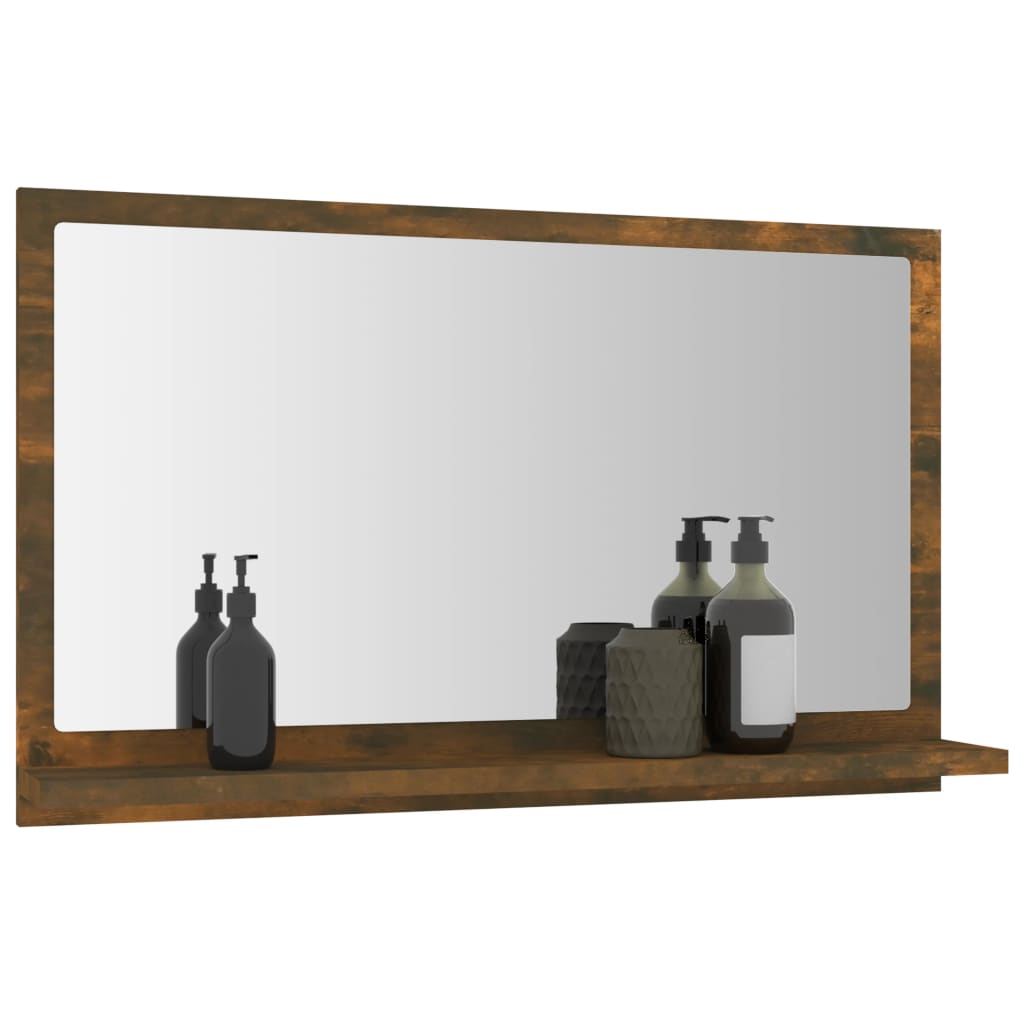 Baderomsspeil røkt eik 60x10,5x37 cm konstruert tre