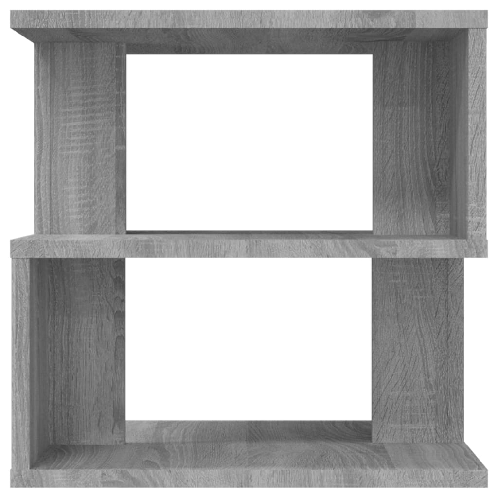 Sidebord grå sonoma 40x40x40 cm konstruert tre