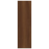 Vegghylle brun eik 75x16x55 cm konstruert tre