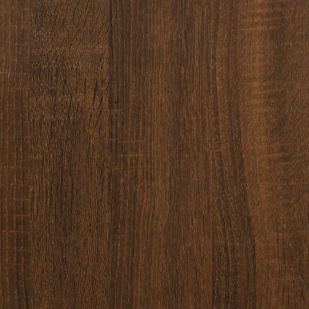 Vegghyller kubeformet 4 stk brun eik 30x15x30 cm