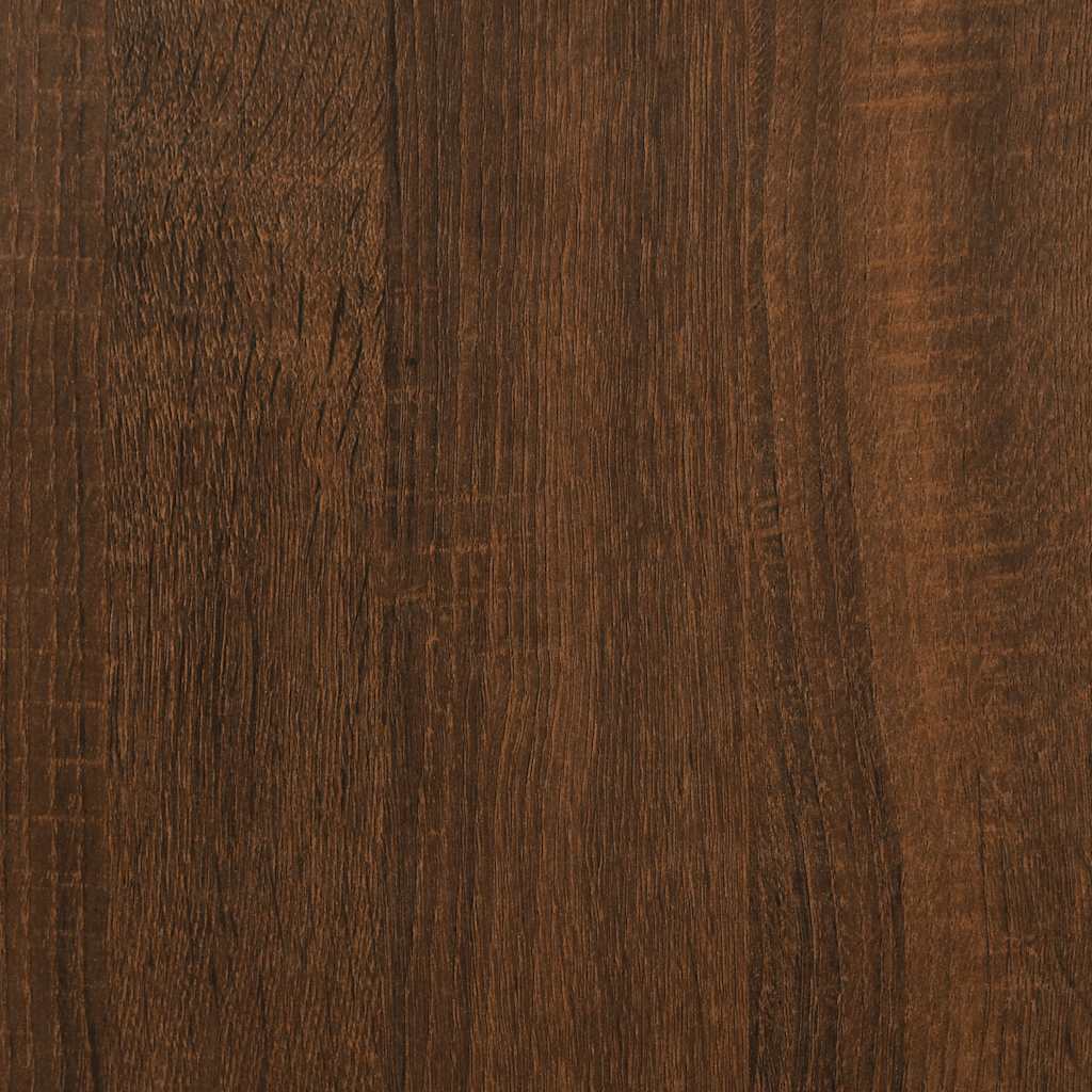 Vegghyller kubeformet 6 stk brun eik 30x15x30 cm