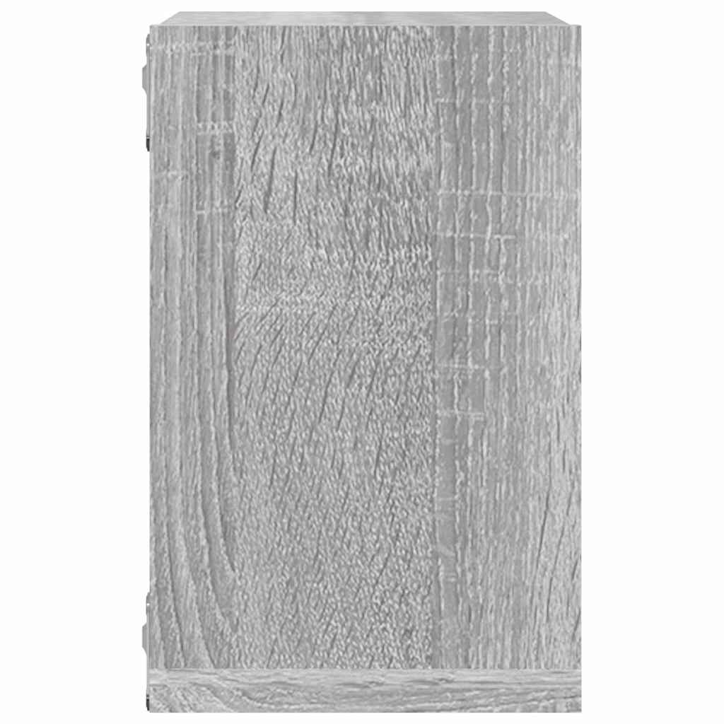Vegghyller 4 pcs Grå Sonoma 26 x 15 x 26 cm Konstruert tre