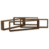 Vegghyller kube 4 stk røkt eik 100x15x30 cm konstruert tre