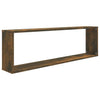 Vegghyller kube 4 stk røkt eik 100x15x30 cm konstruert tre