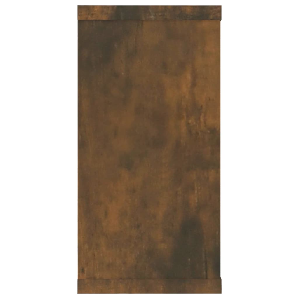 Vegghyller kube 4 stk røkt eik 100x15x30 cm konstruert tre