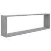 Vegghyller kube 2 stk grå sonoma 100x15x30 cm konstruert tre