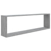 Vegghyller kube 4 stk grå sonoma 100x15x30 cm konstruert tre
