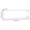 Vegghyller kube 2 stk røkt eik 80x15x26,5 cm konstruert tre