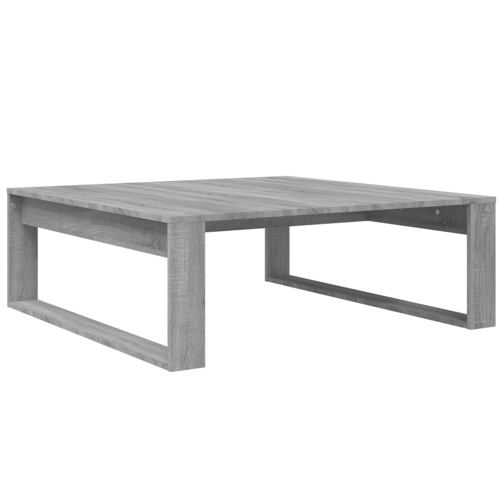 Salongbord grå sonoma 100x100x35 cm konstruert tre