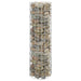 Sirkulær gabion stolpe galvanisert stål Ø30x100 cm