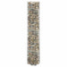 Sirkulær gabion stolpe galvanisert stål Ø30x150 cm vidaXL