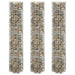 Sirkulær gabion høybed 3 stk galvanisert stål Ø30x150 cm