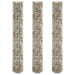 Sirkulær gabion høybed 3 stk galvanisert stål Ø30x200 cm vidaXL