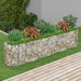 Gabion høybed galvanisert jern 260x50x50 cm vidaXL