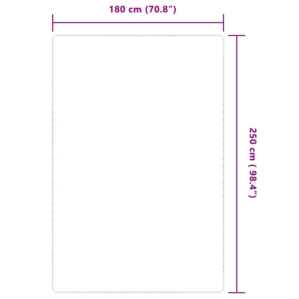 Juteteppe med lateksbakside 180x250 cm