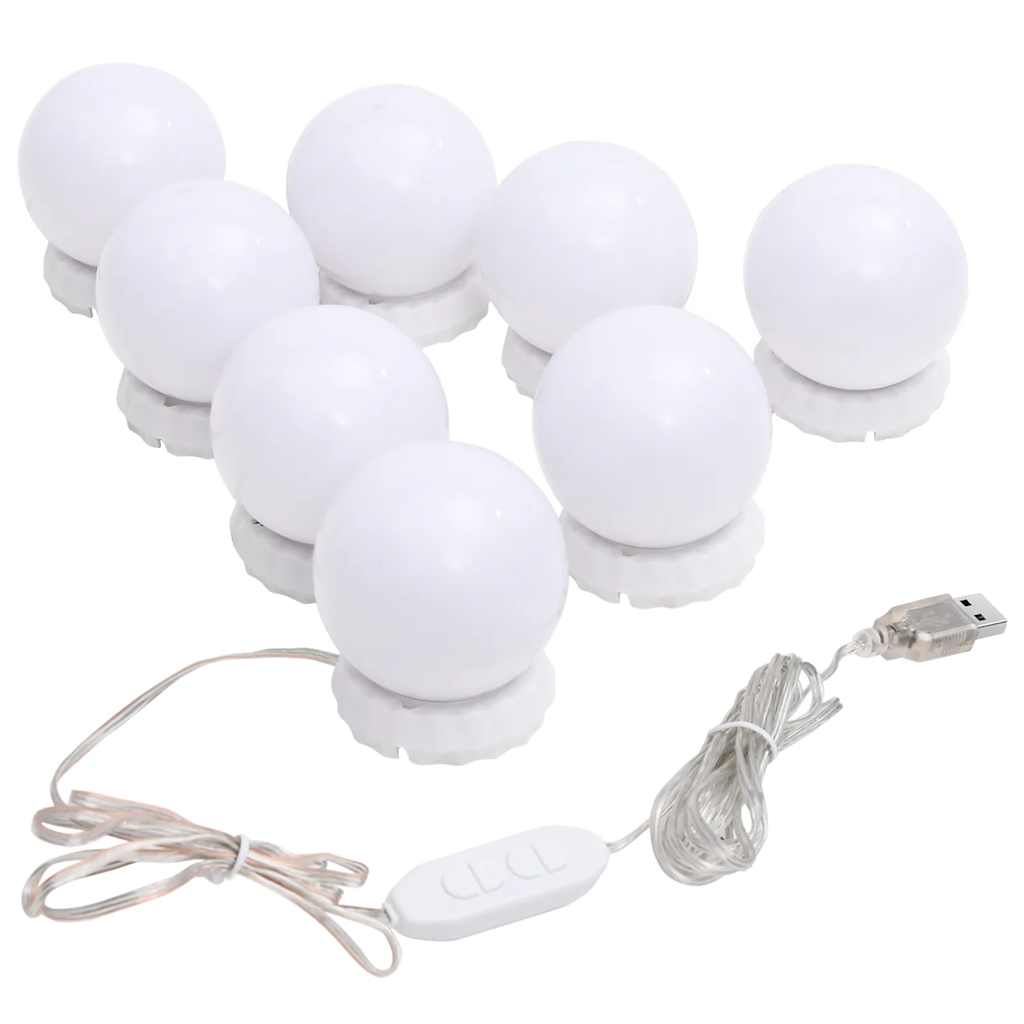 Speil med LED-lys 80x40 cm glass oval vidaXL