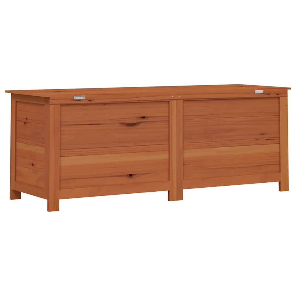 Utendørs putekasse brun 150x50x56 cm heltre gran