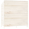 Hageskur hvit 102x52x112 cm heltre gran