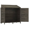 Hageskur antrasitt 102x52x112 cm heltre gran