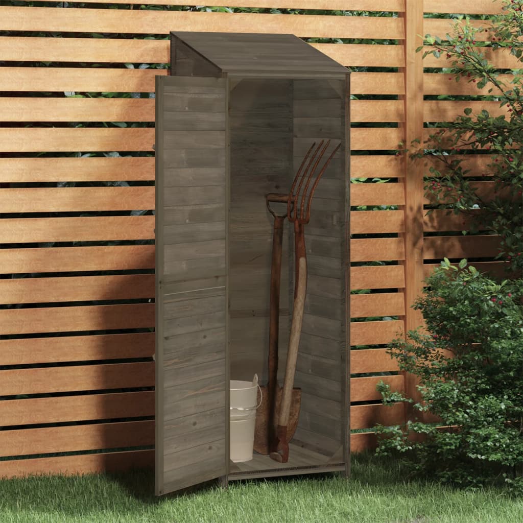 Hageskur antrasitt 55x52x174,5 cm heltre gran