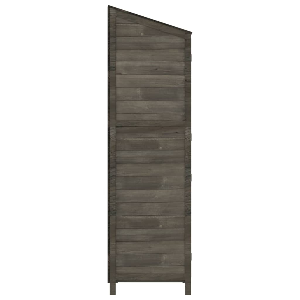 Hageskur antrasitt 55x52x174,5 cm heltre gran
