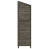 Hageskur antrasitt 55x52x174,5 cm heltre gran