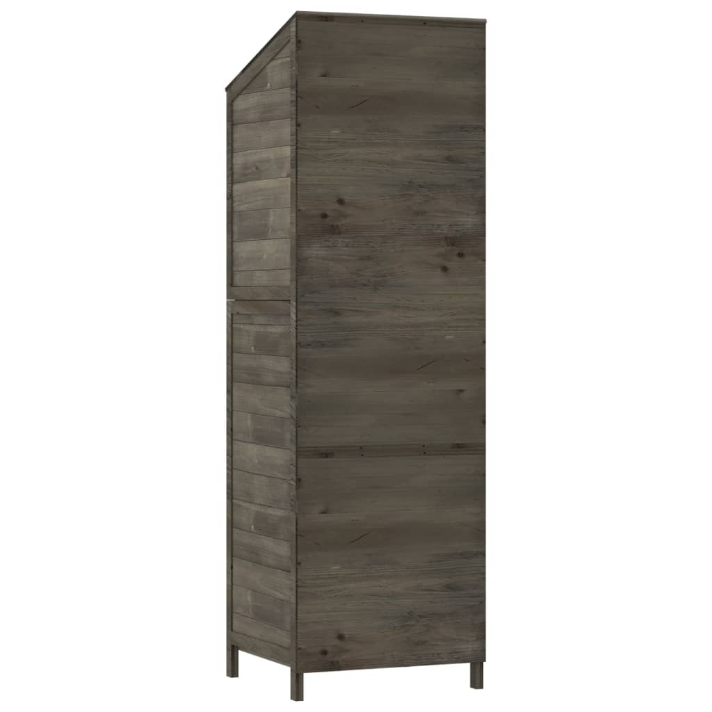 Hageskur antrasitt 55x52x174,5 cm heltre gran