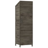 Hageskur antrasitt 55x52x174,5 cm heltre gran