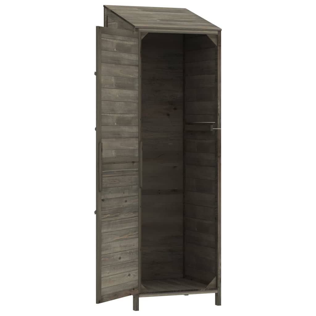 Hageskur antrasitt 55x52x174,5 cm heltre gran