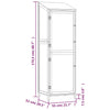 Hageskur antrasitt 55x52x174,5 cm heltre gran