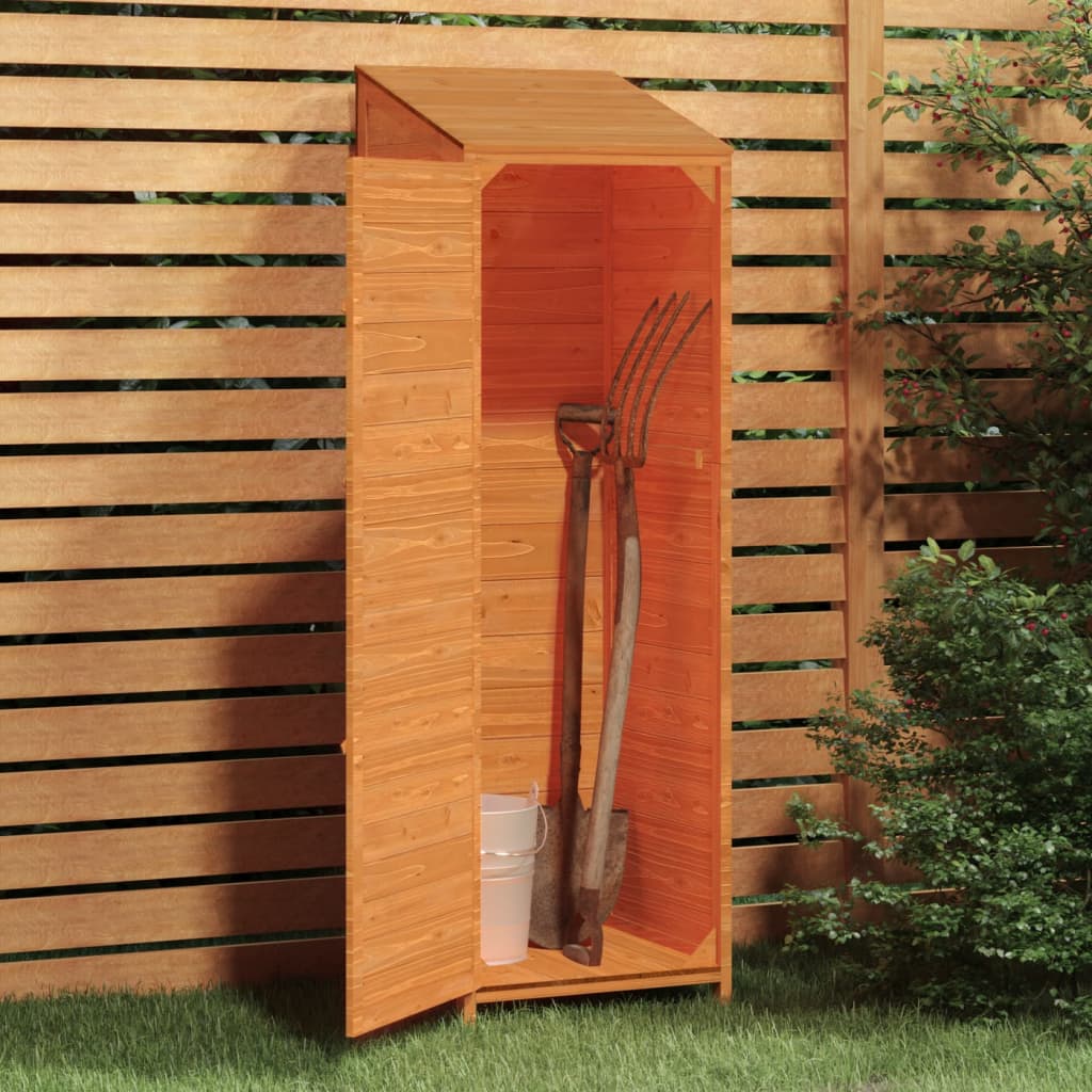 Hageskur brun 55x52x174,5 cm heltre gran