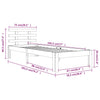 Sengeramme heltre 75x190 cm