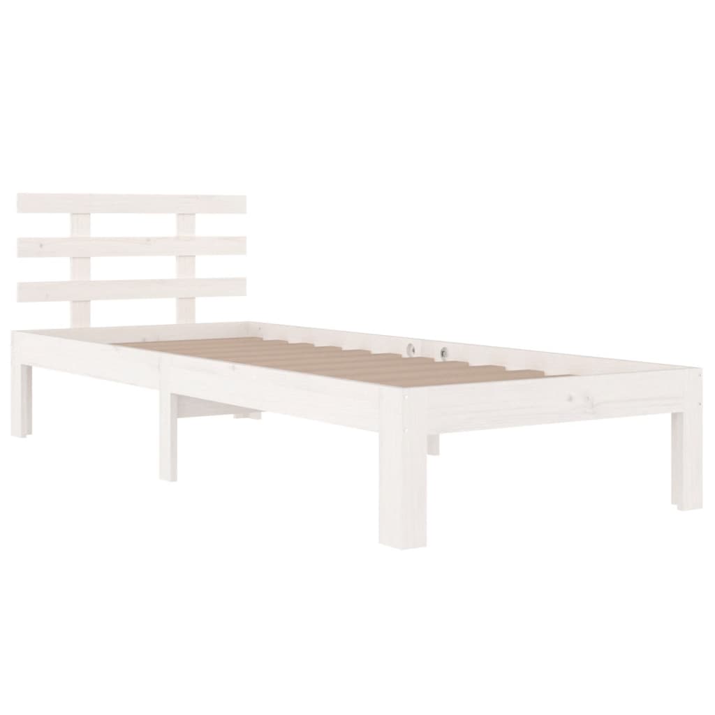 Sengeramme hvit heltre 90x190 cm Single