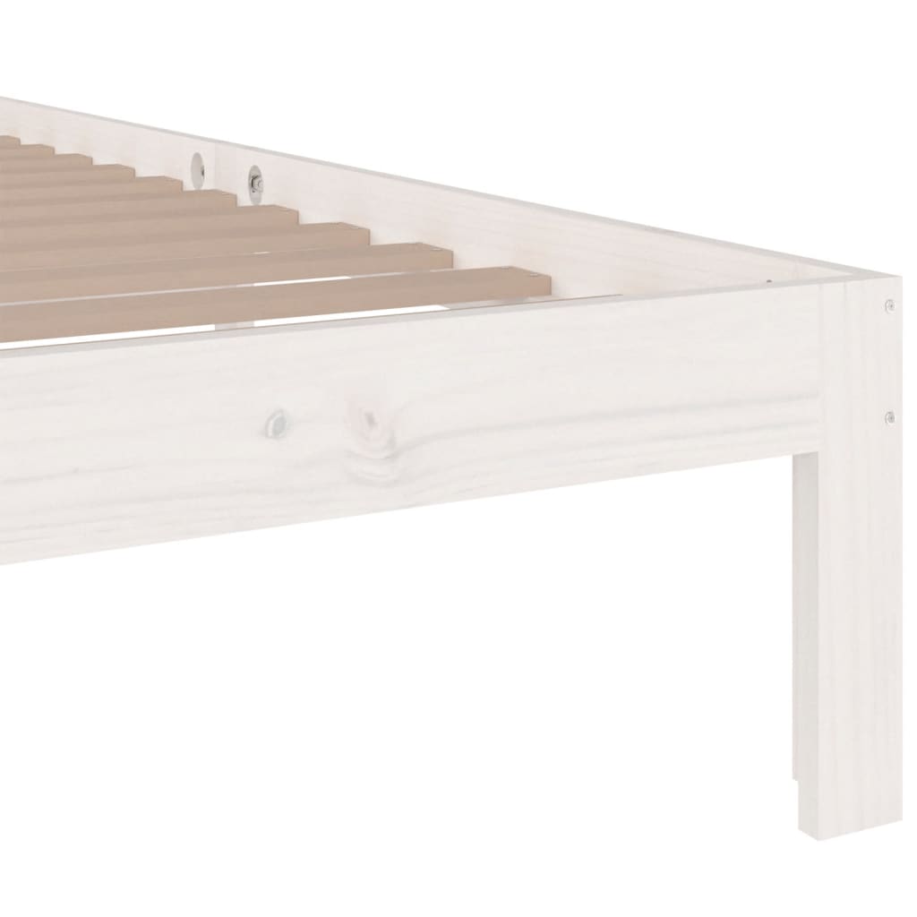 Sengeramme hvit heltre 90x190 cm Single