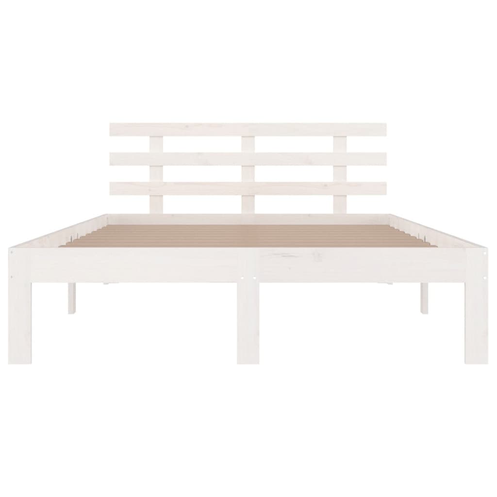 Sengeramme hvit heltre 135x190 cm Double