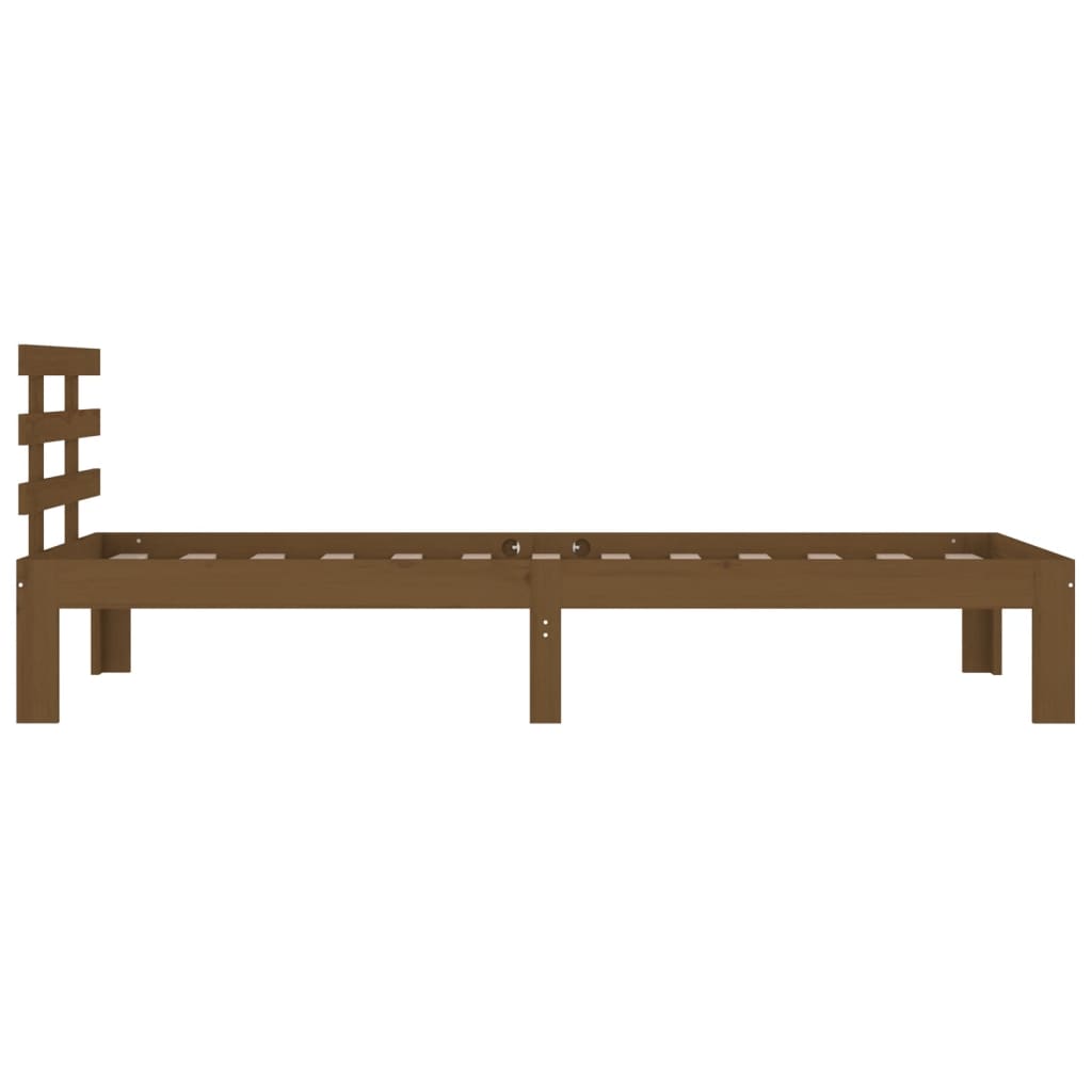 Sengeramme honningbrun heltre 100x200 cm