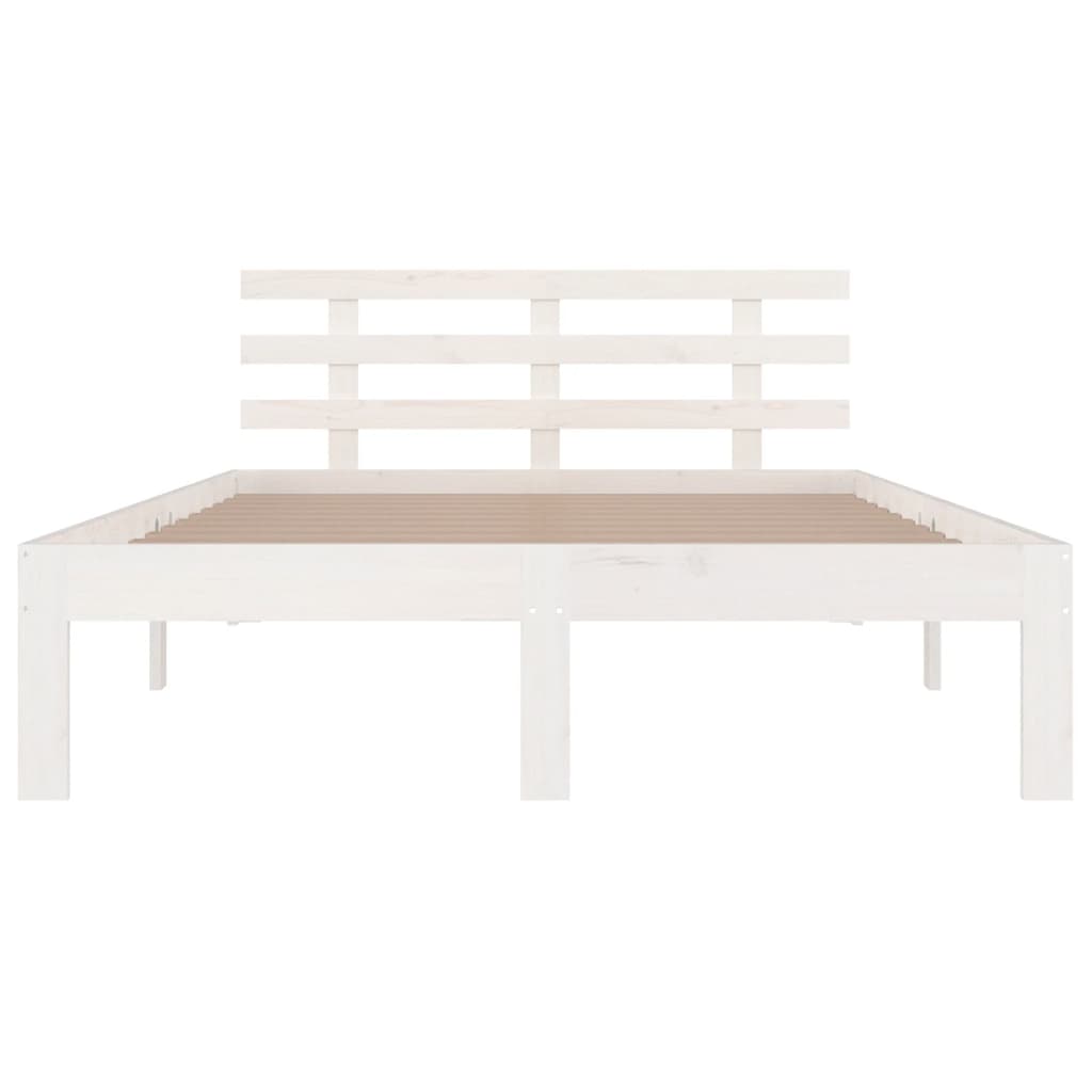 Sengeramme hvit heltre 200x200 cm