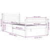 Sengeramme heltre 90x200 cm