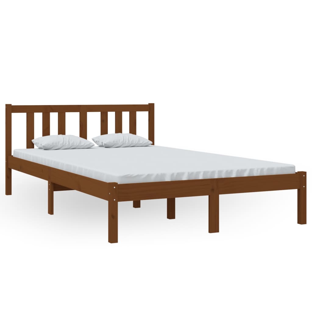 Sengeramme honningbrun heltre 120x200 cm