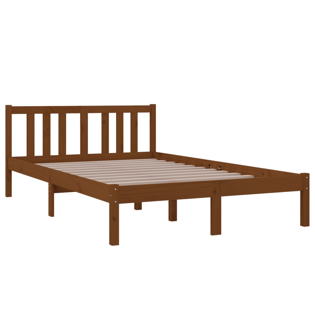 Sengeramme honningbrun heltre 120x200 cm