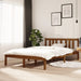 Sengeramme honningbrun heltre 120x200 cm