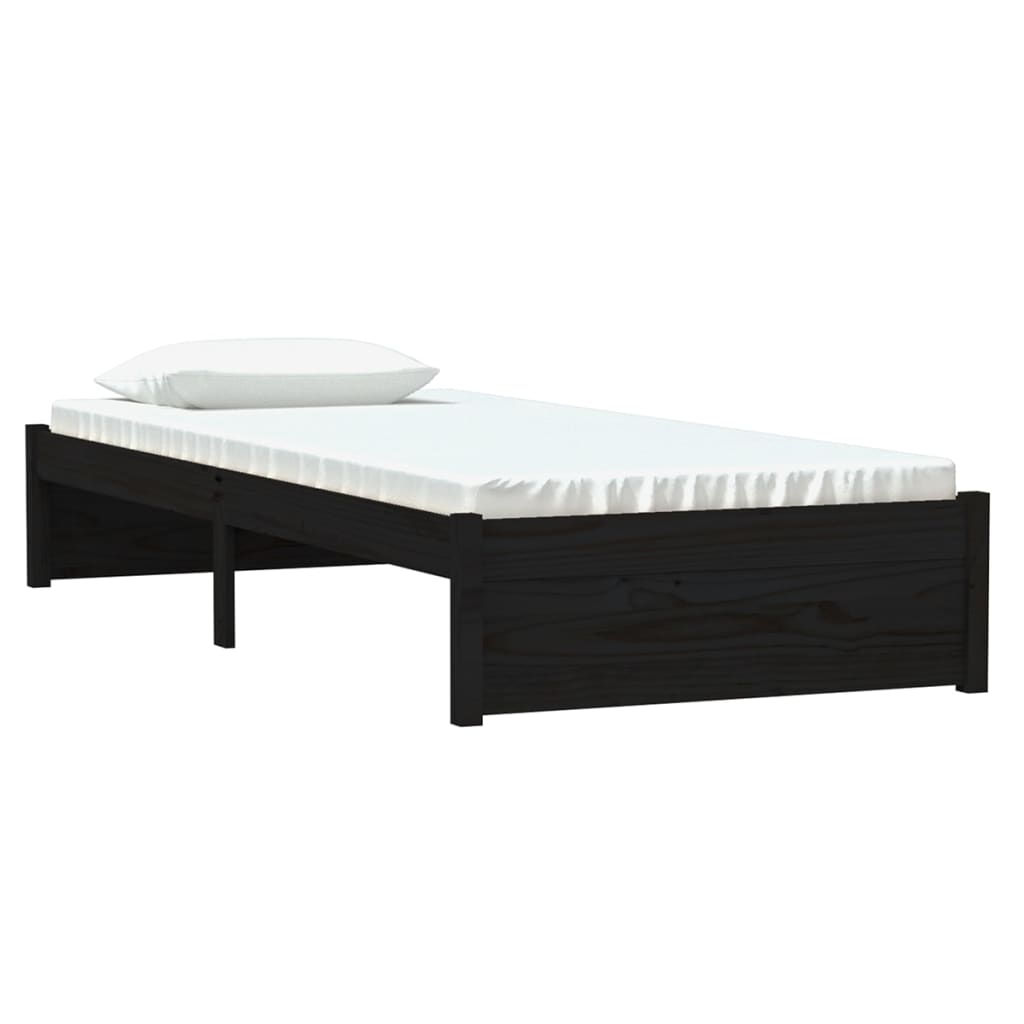 Sengeramme svart heltre 75x190 cm Small Single