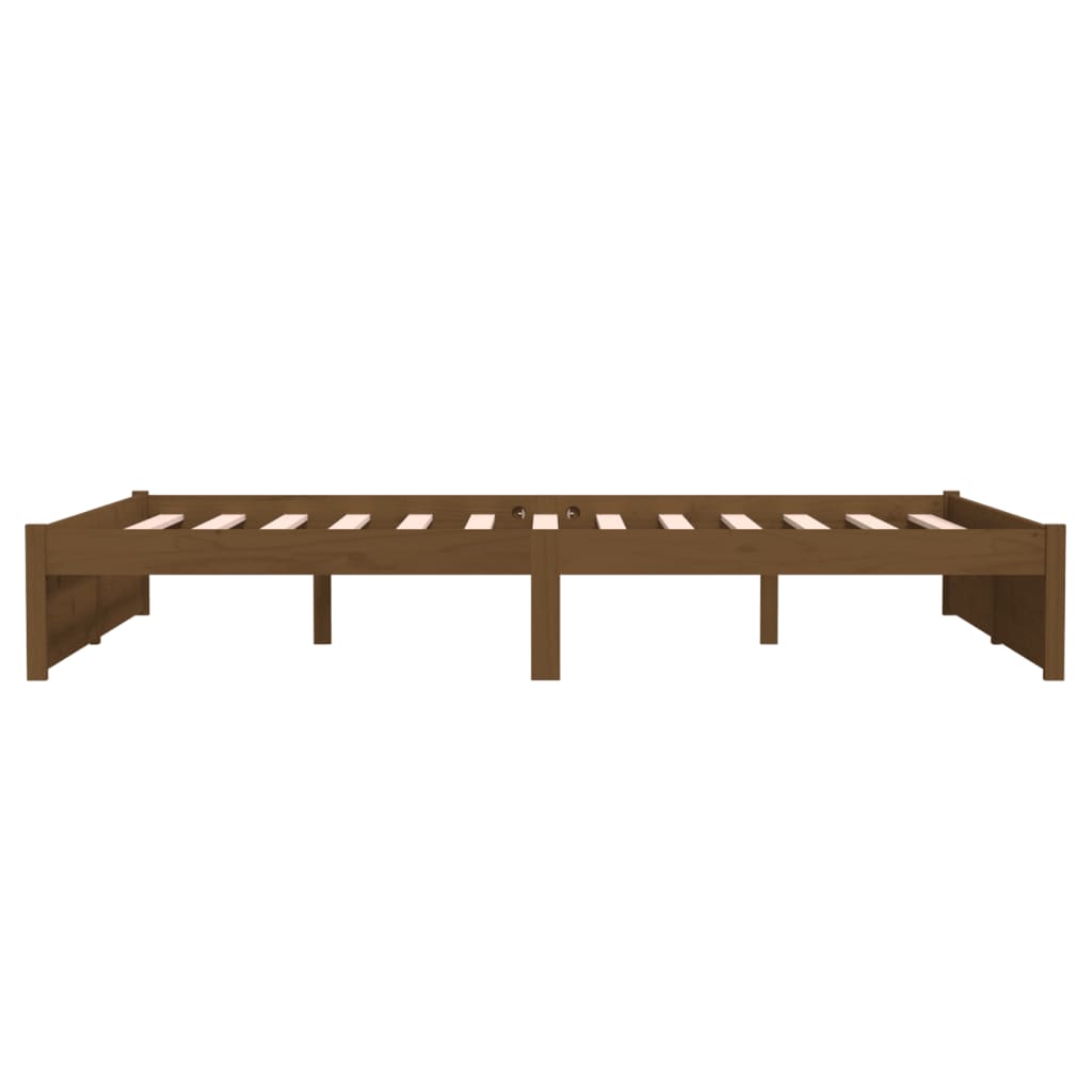 Sengeramme honningbrun heltre 140x190 cm