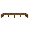 Sengeramme honningbrun heltre 140x190 cm