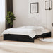 Sengeramme svart heltre 140x190 cm