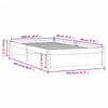 Sengeramme heltre 100x200 cm