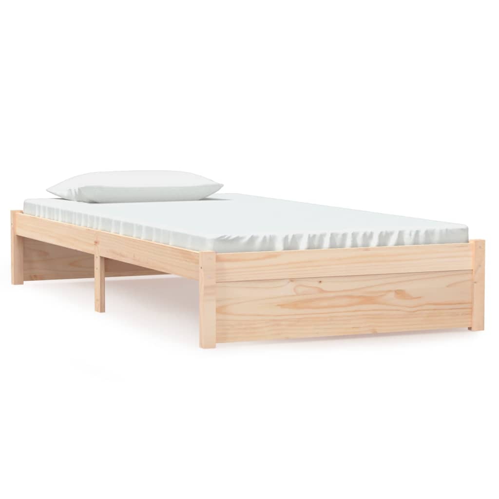 Sengeramme hvit heltre 100x200 cm